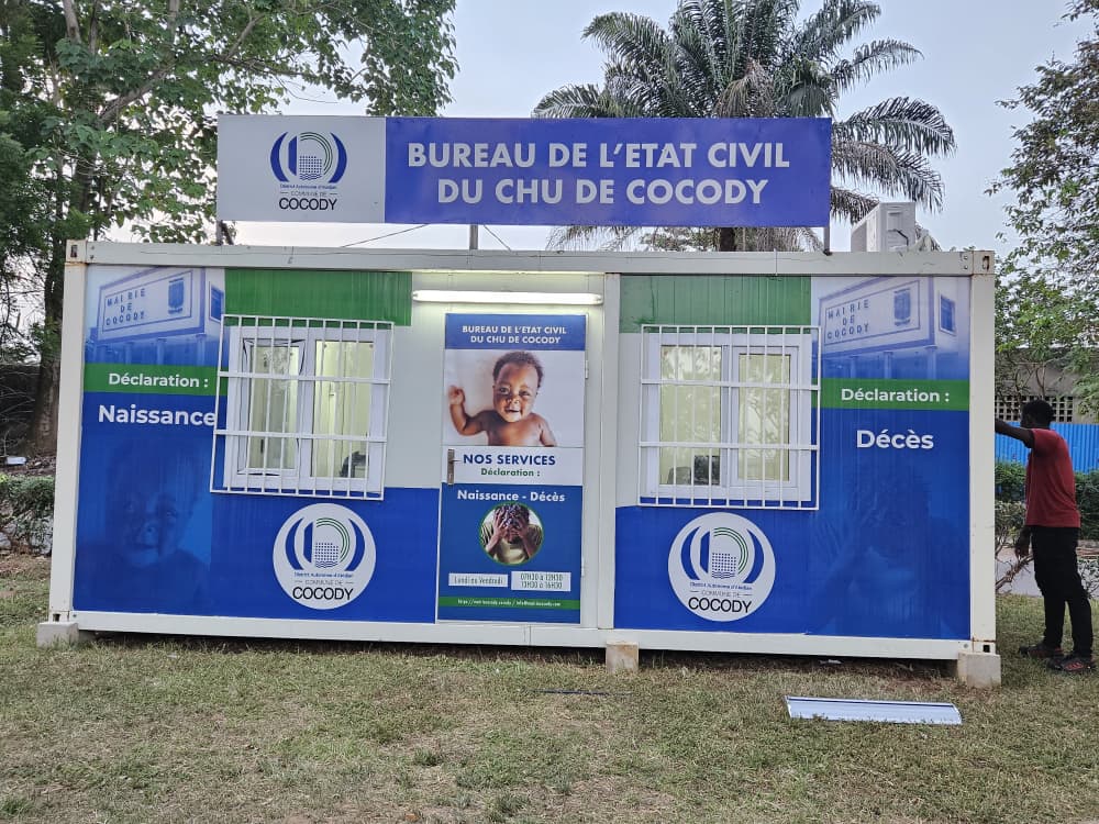 Habillage bureau conteneur